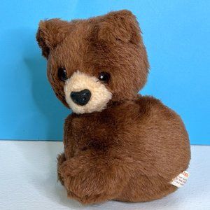 Vintage 1960's Kamar Brown Bear‎ 6" Plush Stuffed Animal Toy